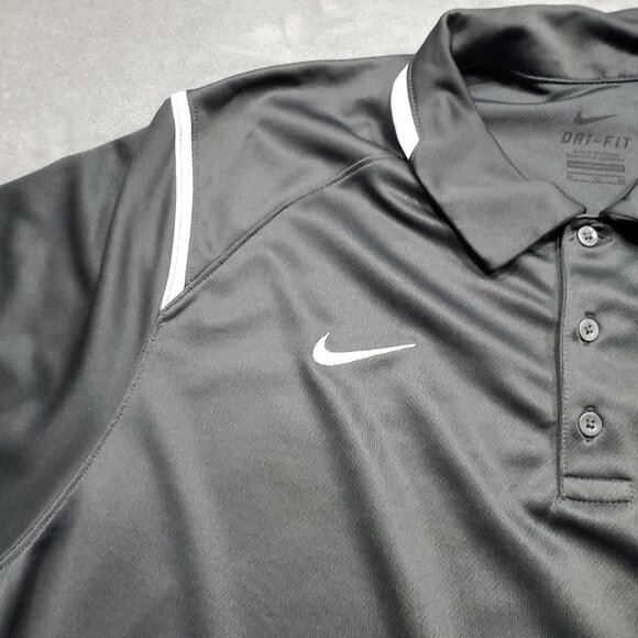 Nike Dri-Fit Performance Polo Marshall Softball Logo Gray Shirt Men Sz XL - Picture 4 of 12